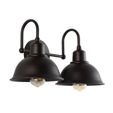 Frisco Farmhouse Industrial Iron LED Vanity - JONATHAN Y